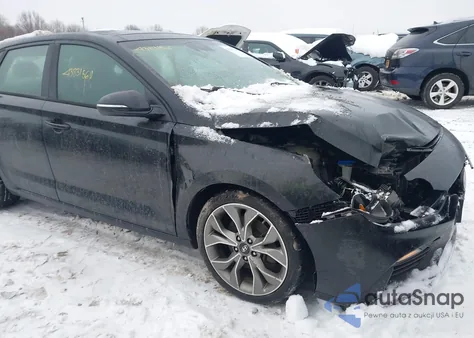 2019 Hyundai Elantra Gt N Line z USA, uszkodzony, nr VIN KMHH55LC0KU097635